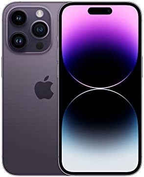 Apple iPhone 14 Pro， 256GB， Deep Purple - Unlocked (Renewed)